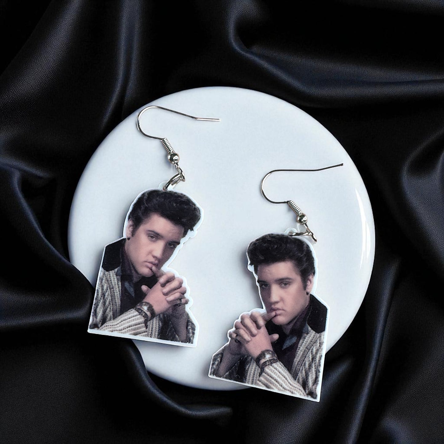 Rock Your Style: Elvis Presley Dangle Earrings - 12 Iconic Designs! 🎸