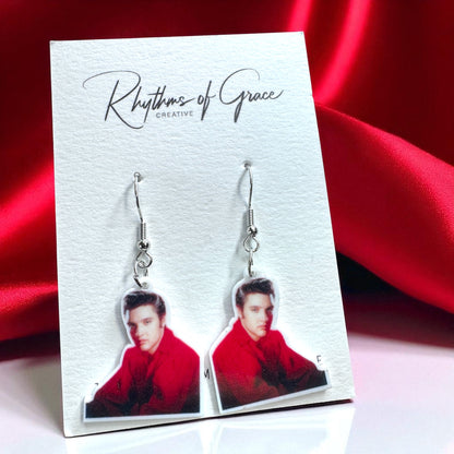Rock Your Style: Elvis Presley Dangle Earrings - 12 Iconic Designs! 🎸