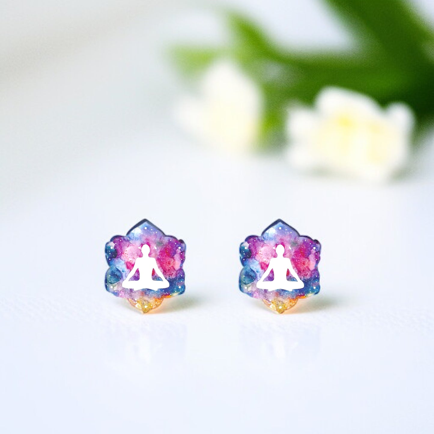 Zen Vibes Only: Yoga Stud Earrings for the Yogi in You!