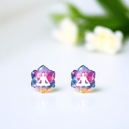 Zen Vibes Only: Yoga Stud Earrings for the Yogi in You!
