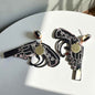 Western Vibes: Handgun Dangle Earrings – Personalized Pistol Style in Black or Peach 🤠