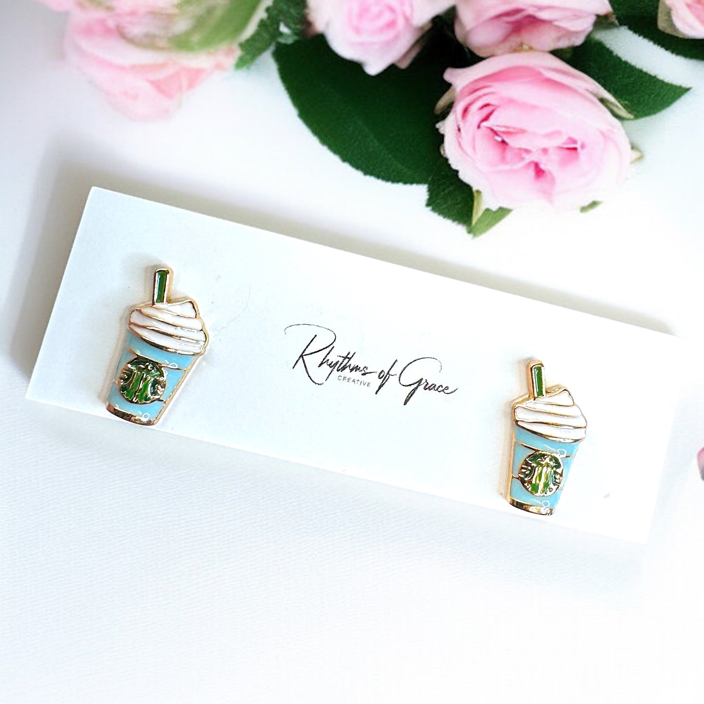 Sip in Style with Our Coffee Cup Stud Earrings! ☕