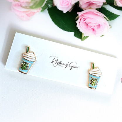 Sip in Style with Our Coffee Cup Stud Earrings! ☕