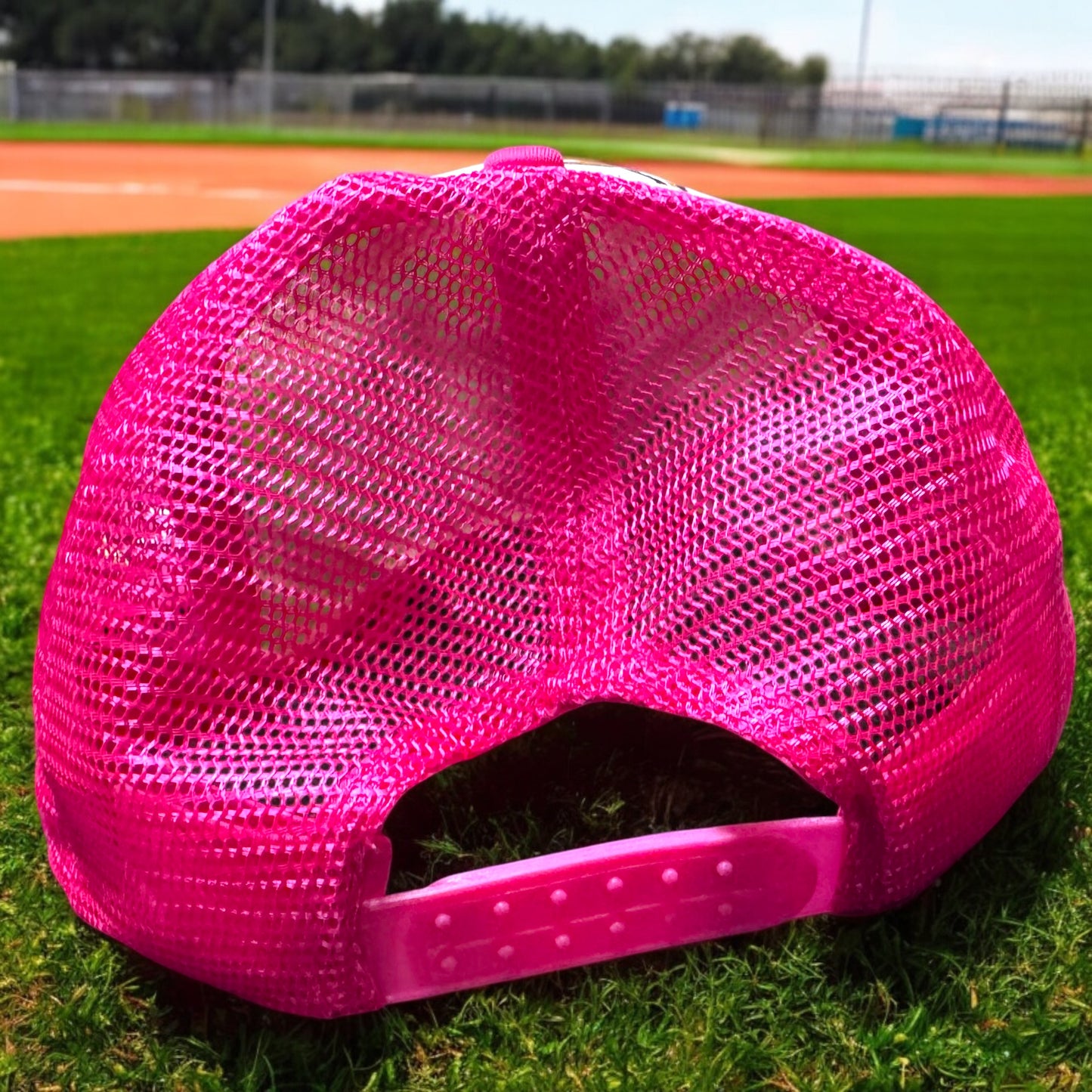Handpainted Mesh Back Trucker Hat - Score Big with Style! 🎉
