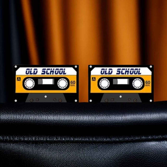 Retro Vibes: Old School Cassette Tape Stud Earrings – A Creative Soundtrack for Your Style!