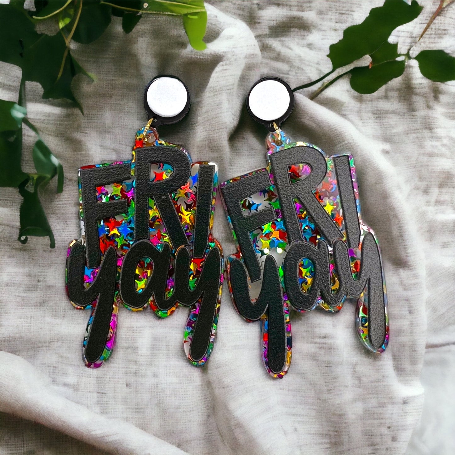FRIYAY Earrings: Your Weekend Statement Piece! ✨ - Rhythms of Grace Creative