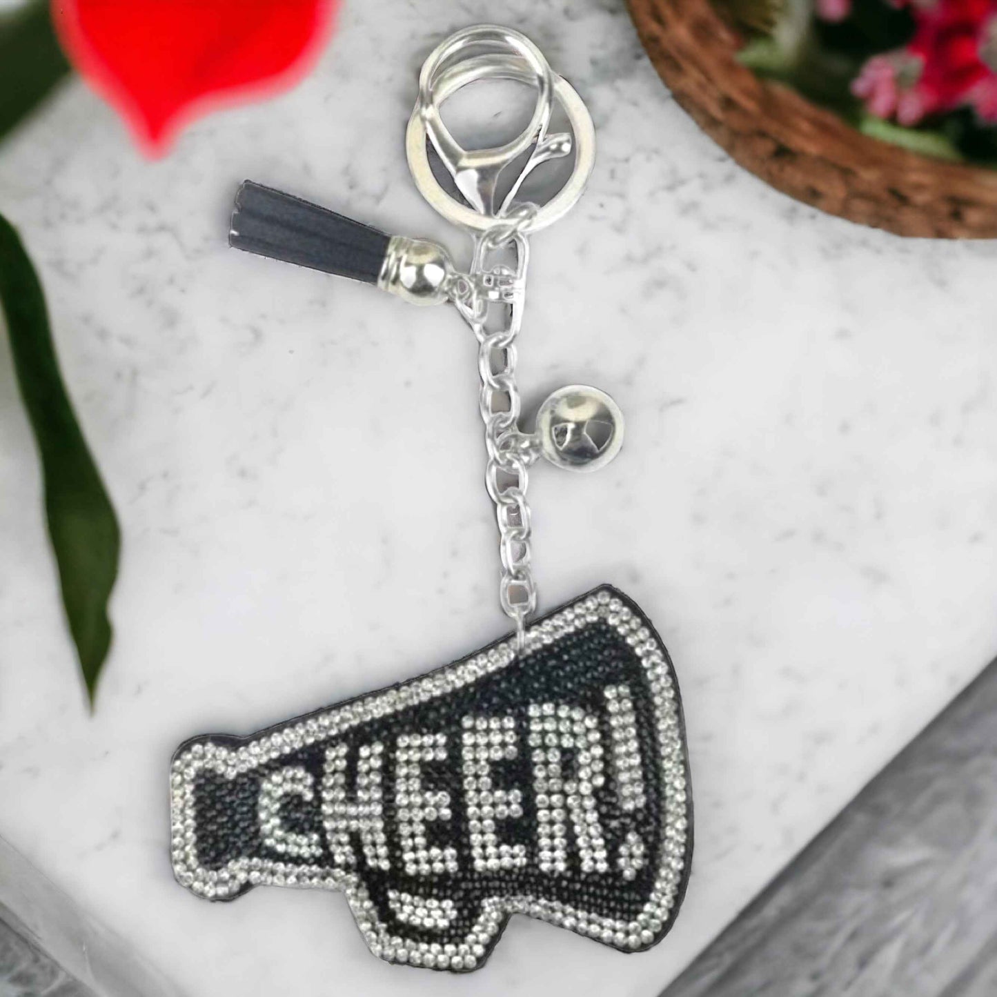 Cheer Up Your Keys: The Sparkling Cheerleader Keychain!