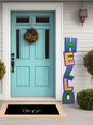 Hello, Mardi Gras! 🎭✨ One-of-a-Kind Welcome Sign in Vibrant Colors!