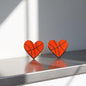 Score Style Points with Heart-Shaped Sports Stud Earrings!