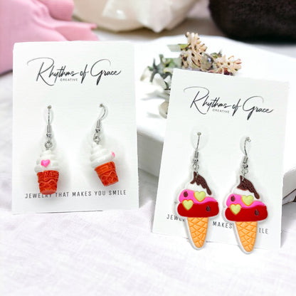 Scoop Up the Fun: Ice Cream Earrings for Sweet Style! 🍦