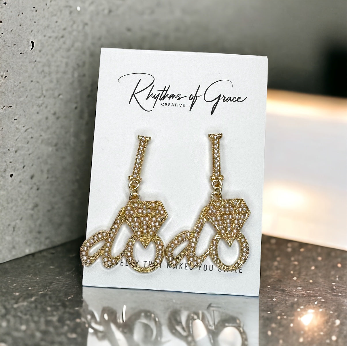 Sparkle & Shine with Our "I Do" Dangle Earrings 💍
