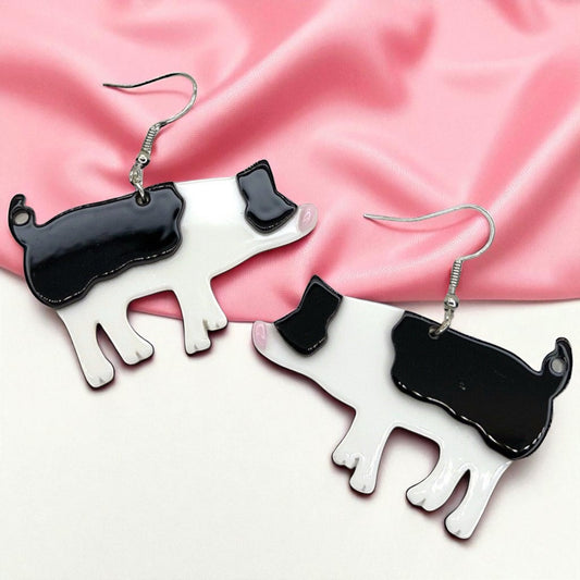 Oink-tastic Pig Dangle Earrings – Adorable Farmyard Charm for Every Occasion!