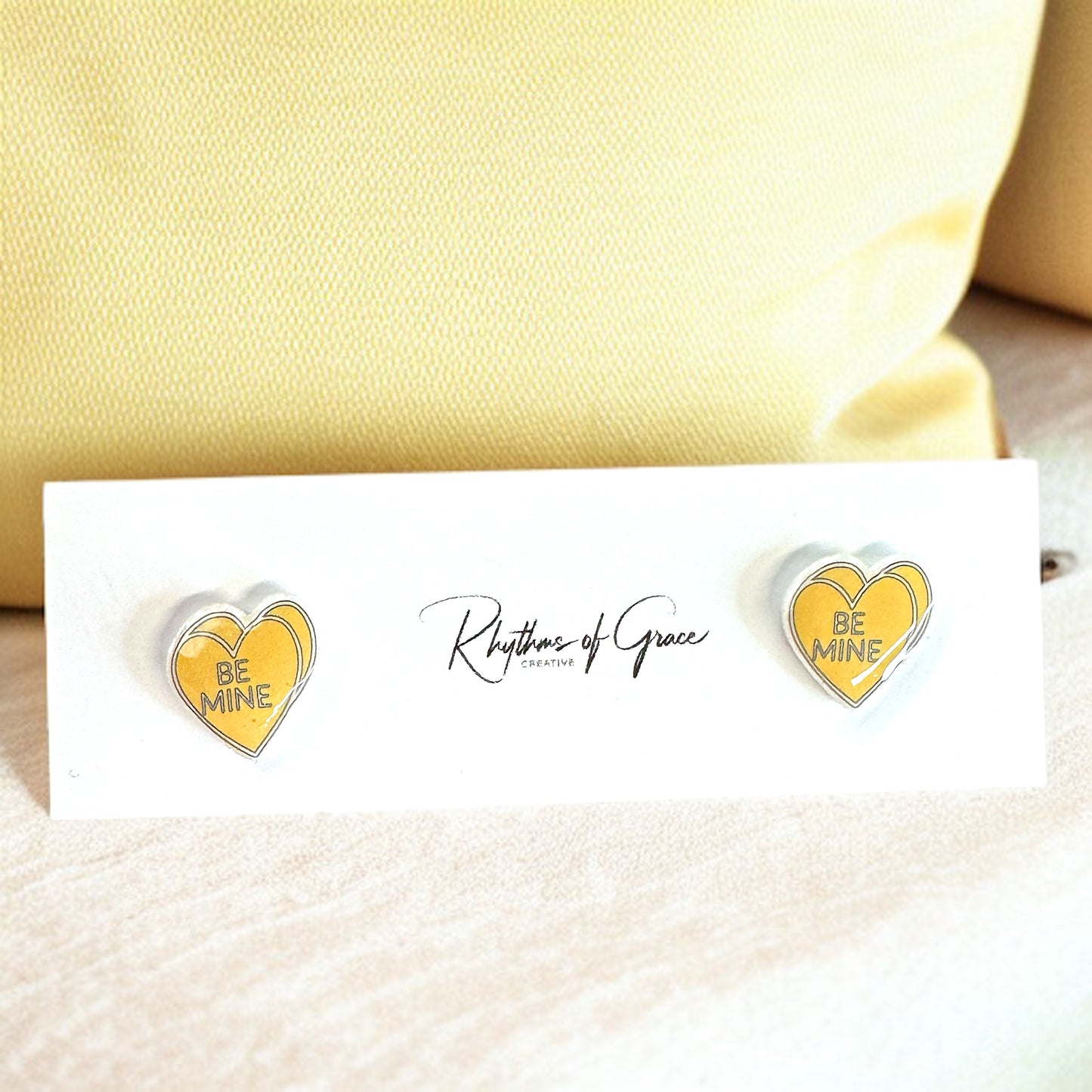 Sweet & Sassy Candy Heart Stud Earrings – Spice Up Your Look! 💖