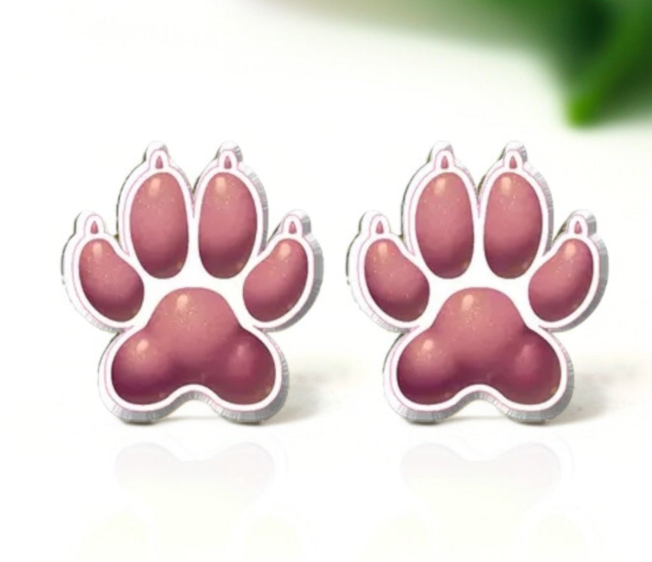 Vibrant Paw Print Studs – A Pawfect Gift! 🐾 10 Colors Available!
