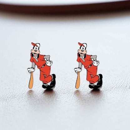 Hit a Home Run with Our Goofy Baseball Stud Earrings! ⚾️