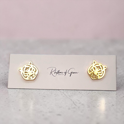 Roar into Style: Tiger Earrings Collection 🐅