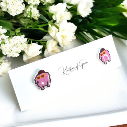 Central Perk Chic: FRIENDS-Themed Stud Earrings in Three Fun Colors!