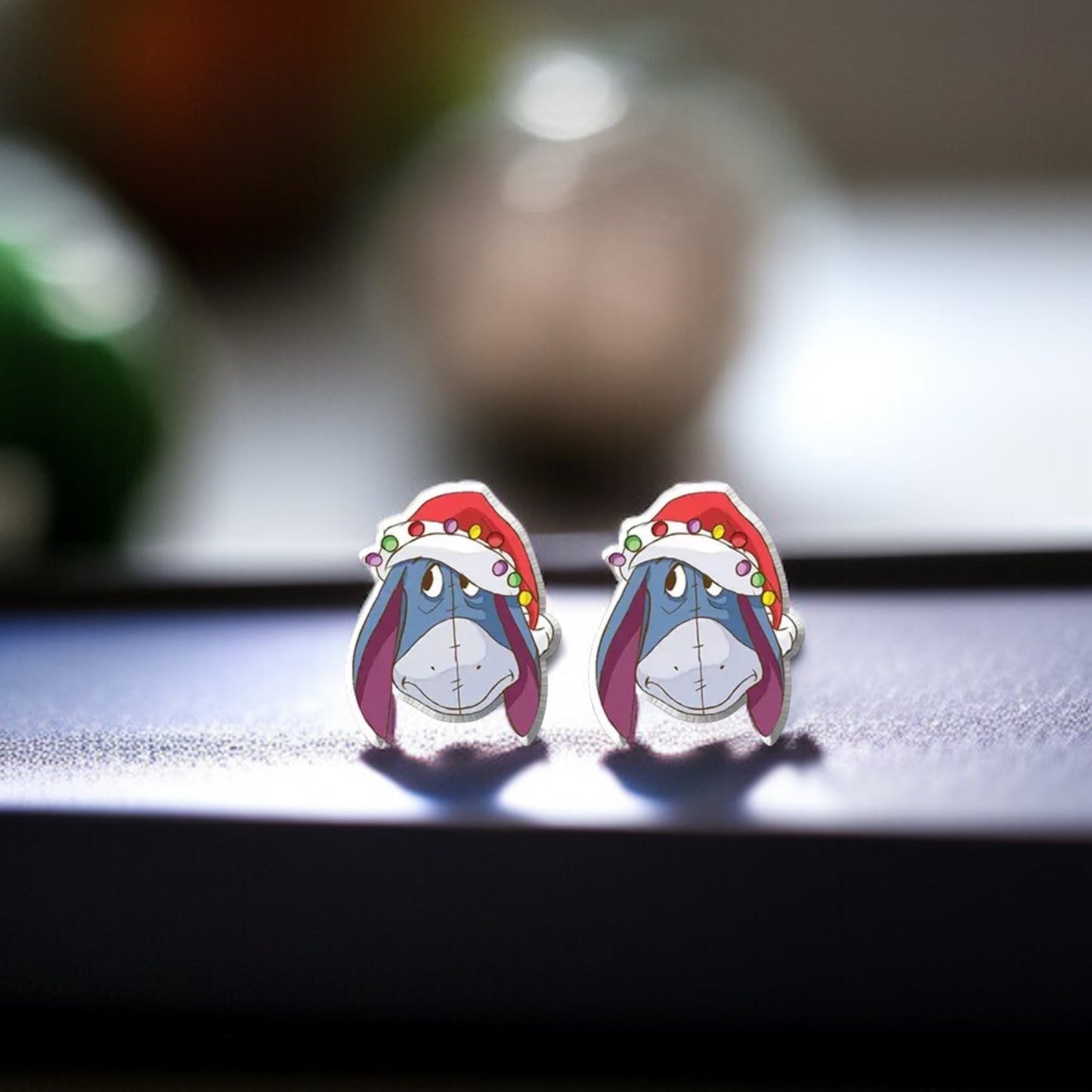 Festive Fun: Christmas Cartoon Ears Stud Earrings - Perfect for Holiday Cheer!