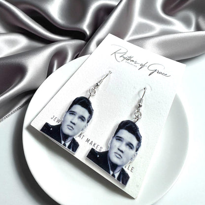 Rock Your Style: Elvis Presley Dangle Earrings - 12 Iconic Designs! 🎸