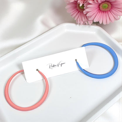 Pink or Blue? Peek-a-Boo Hoops for the Big Reveal!