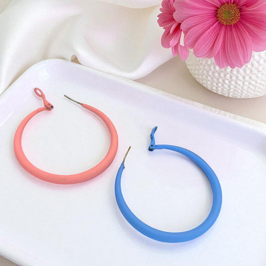 Pink or Blue? Peek-a-Boo Hoops for the Big Reveal!