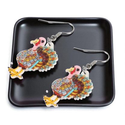 Groovy Gobbler Earrings – Retro Vibes for Turkey Day! 🦃 - Rhythms of Grace Creative