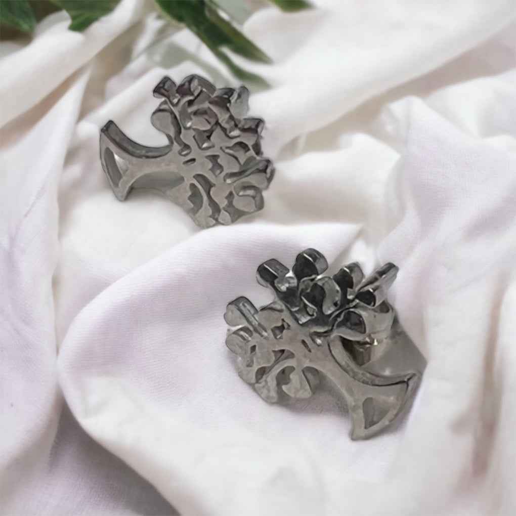 Rooted in Style – Silver Tree of Life Stud Earrings 🌳