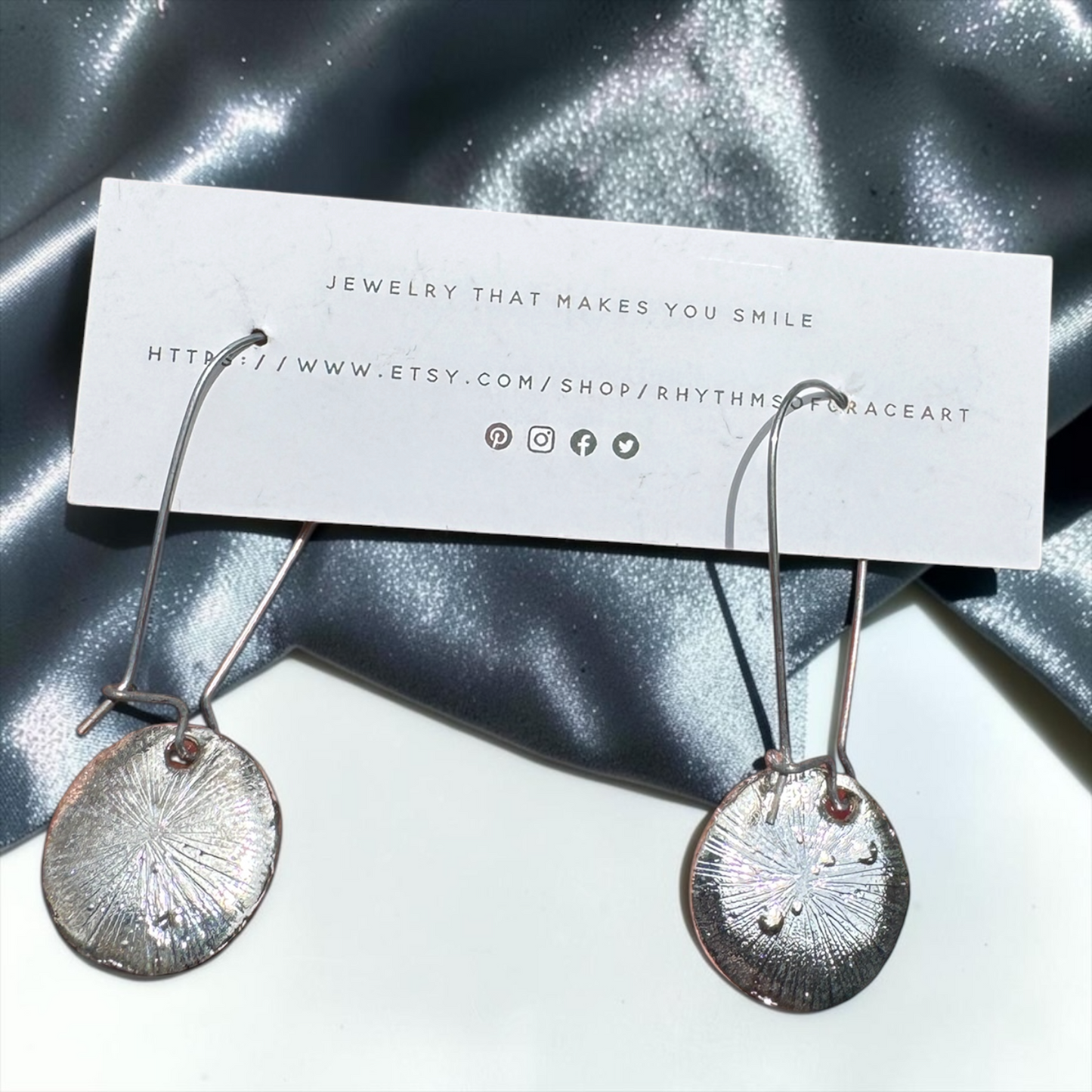 Dandelion Wish Silver Dangle Earrings | Lightweight Nature Inspired Earrings