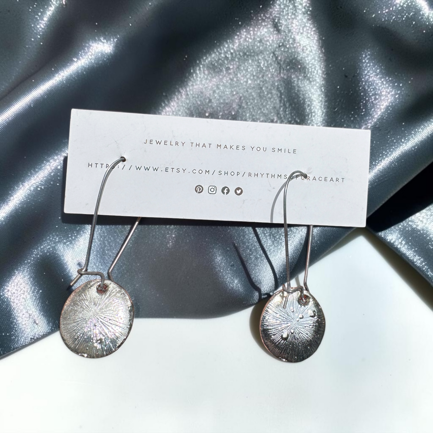 Dandelion Wish Silver Dangle Earrings | Lightweight Nature Inspired Earrings