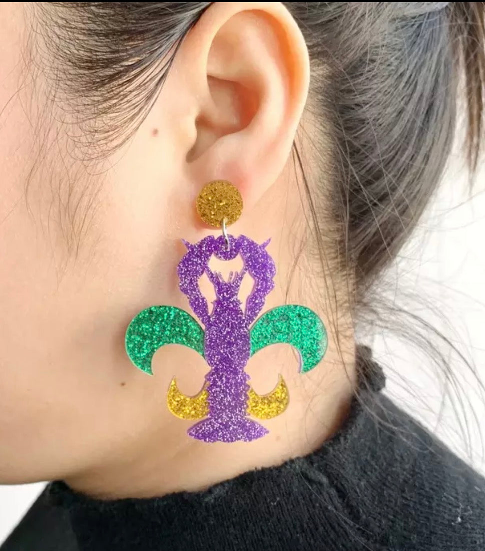 Sparkle & Shine: Festive Mardi Gras Earrings in Four Stunning Styles! - Rhythms of Grace Creative