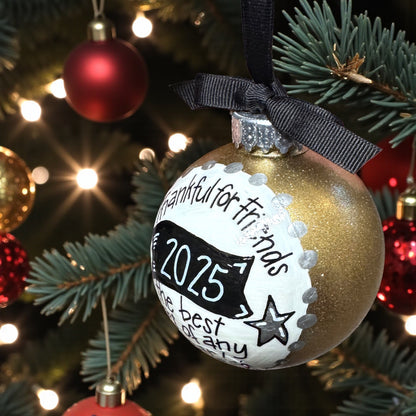 Thankful for Friends Christmas Ornament | Personalized Gift
