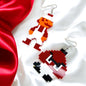Retro Super Mario Bros Earrings – 80’s Gamer Chic! 🎮