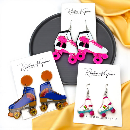 Skate Into Style – Retro Roller Skate Earrings, Derby & Rink Ready