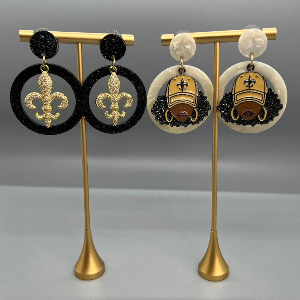 Who Dat Earrings: Celebrate the NOLA Spirit! ⚜️ - Rhythms of Grace Creative