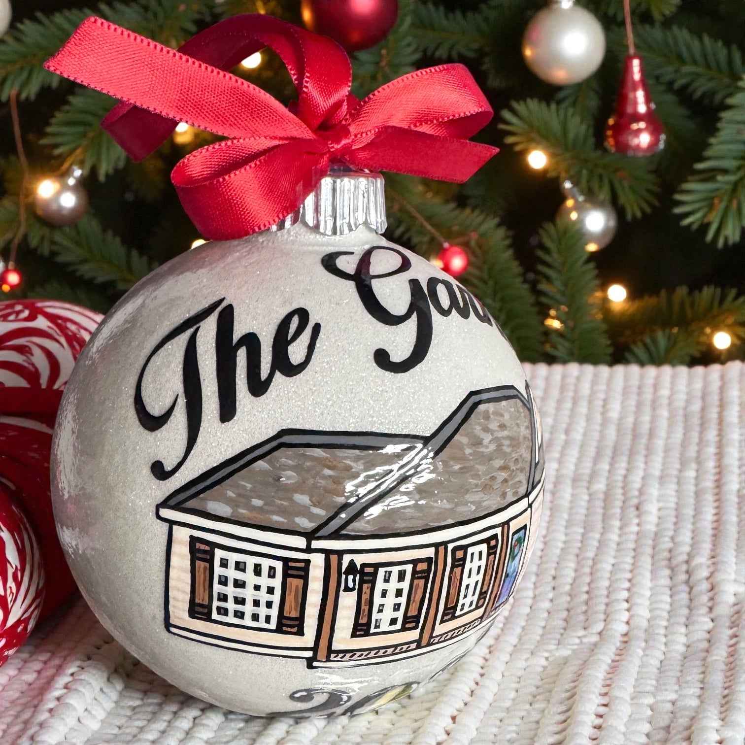 Hand-Painted House Ornament • Unique Realtor Gift & Housewarming Keepsake