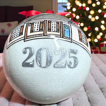 Hand-Painted House Ornament • Unique Realtor Gift & Housewarming Keepsake