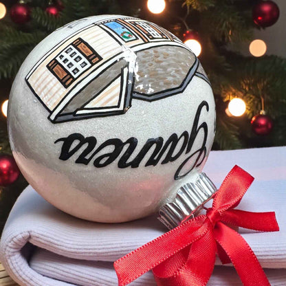 Hand-Painted House Ornament • Unique Realtor Gift & Housewarming Keepsake