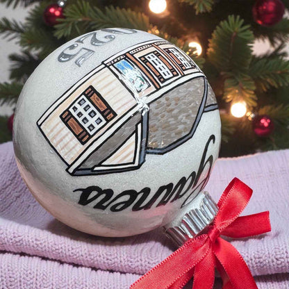 Hand-Painted House Ornament • Unique Realtor Gift & Housewarming Keepsake