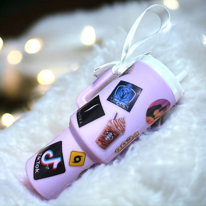 Cheers to the Season: Customized Mini Stanley Cup Ornaments for the Perfect Gift!