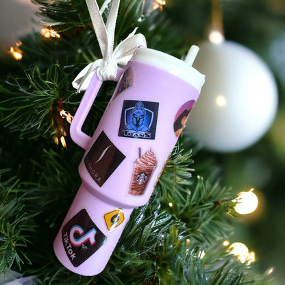 Cheers to the Season: Customized Mini Stanley Cup Ornaments for the Perfect Gift!