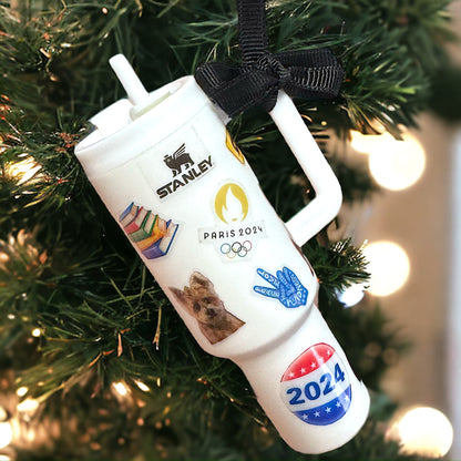Cheers to the Season: Customized Mini Stanley Cup Ornaments for the Perfect Gift!