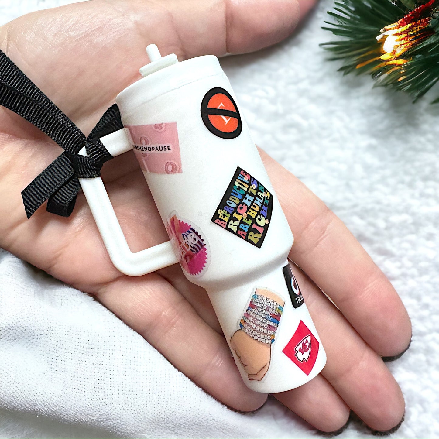 Cheers to the Season: Customized Mini Stanley Cup Ornaments for the Perfect Gift!