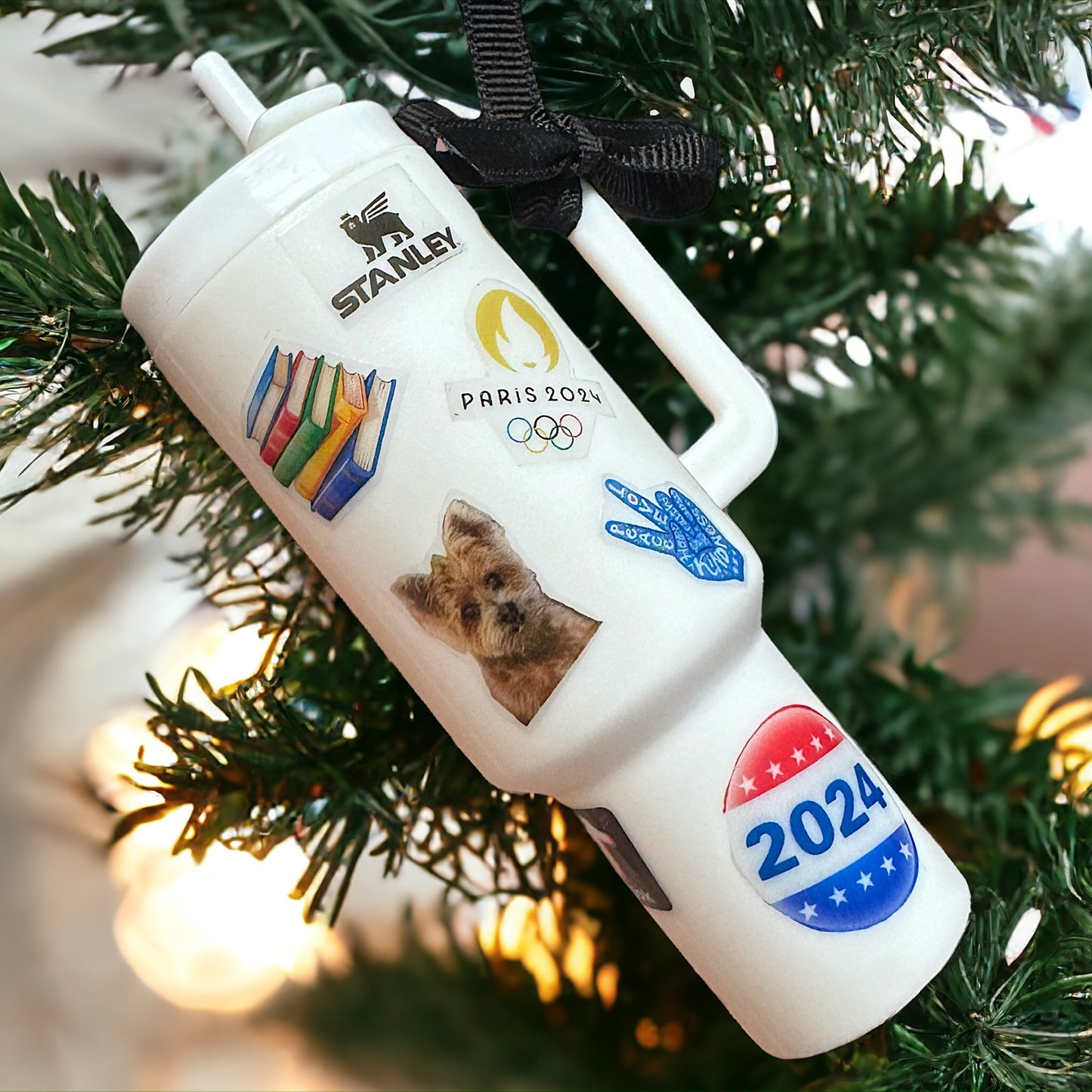 Cheers to the Season: Customized Mini Stanley Cup Ornaments for the Perfect Gift!