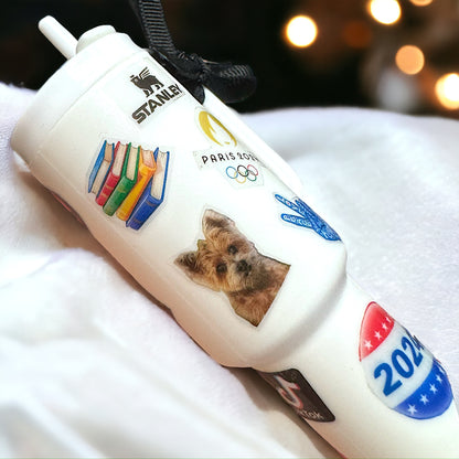 Cheers to the Season: Customized Mini Stanley Cup Ornaments for the Perfect Gift!