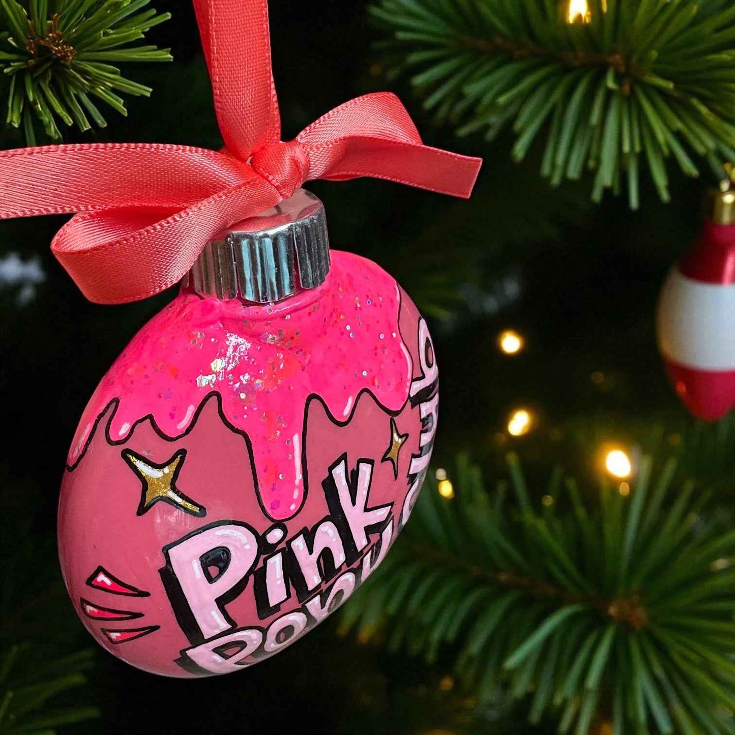 Pink Pony Club Ornament – Hand-Painted, Personalized & Pop-Culture Perfect! 🎀