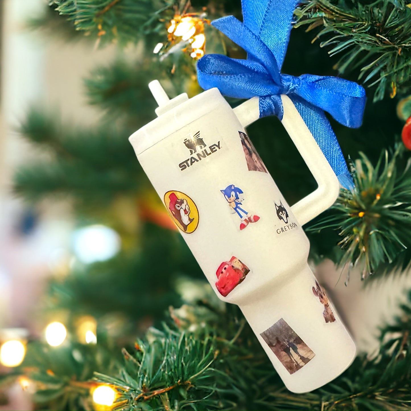 Cheers to the Season: Customized Mini Stanley Cup Ornaments for the Perfect Gift!