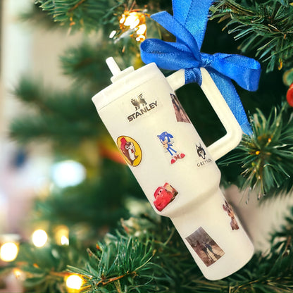 Cheers to the Season: Customized Mini Stanley Cup Ornaments for the Perfect Gift!
