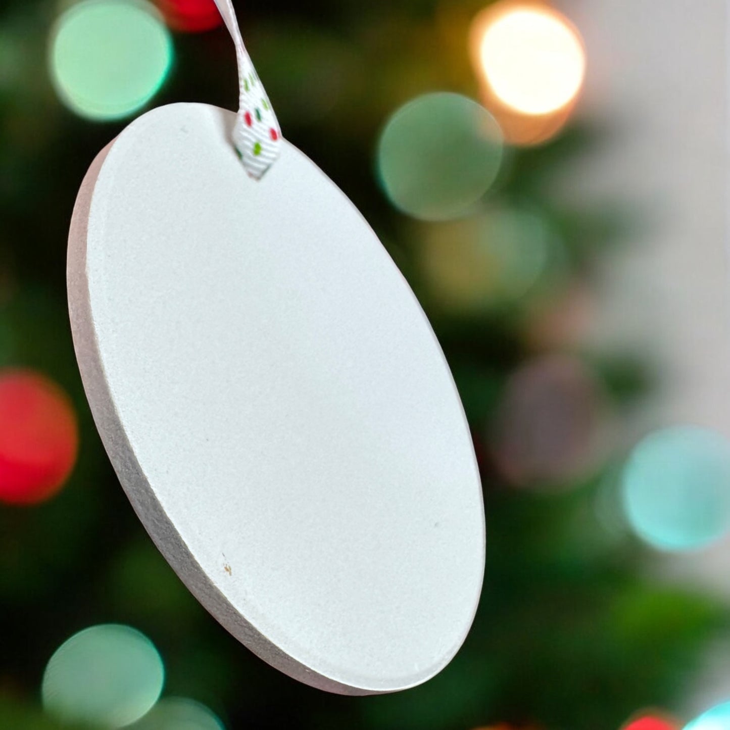 Santa Claus “6–7” Ceramic Christmas Ornament – Gen Z Custom Holiday Gift