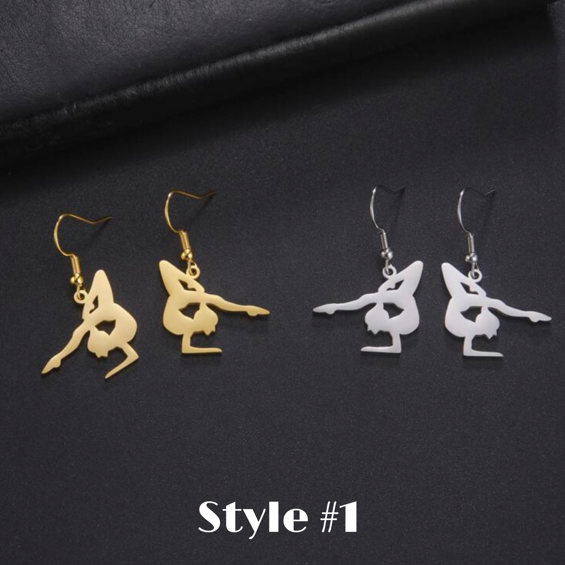 Dance It Out – Stainless Steel Dancer Dangle Earrings in Gold or Silver 💃 - Rhythms of Grace Creative