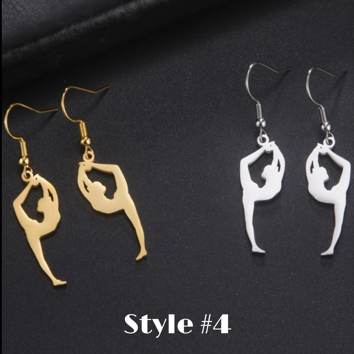 Dance It Out – Stainless Steel Dancer Dangle Earrings in Gold or Silver 💃 - Rhythms of Grace Creative